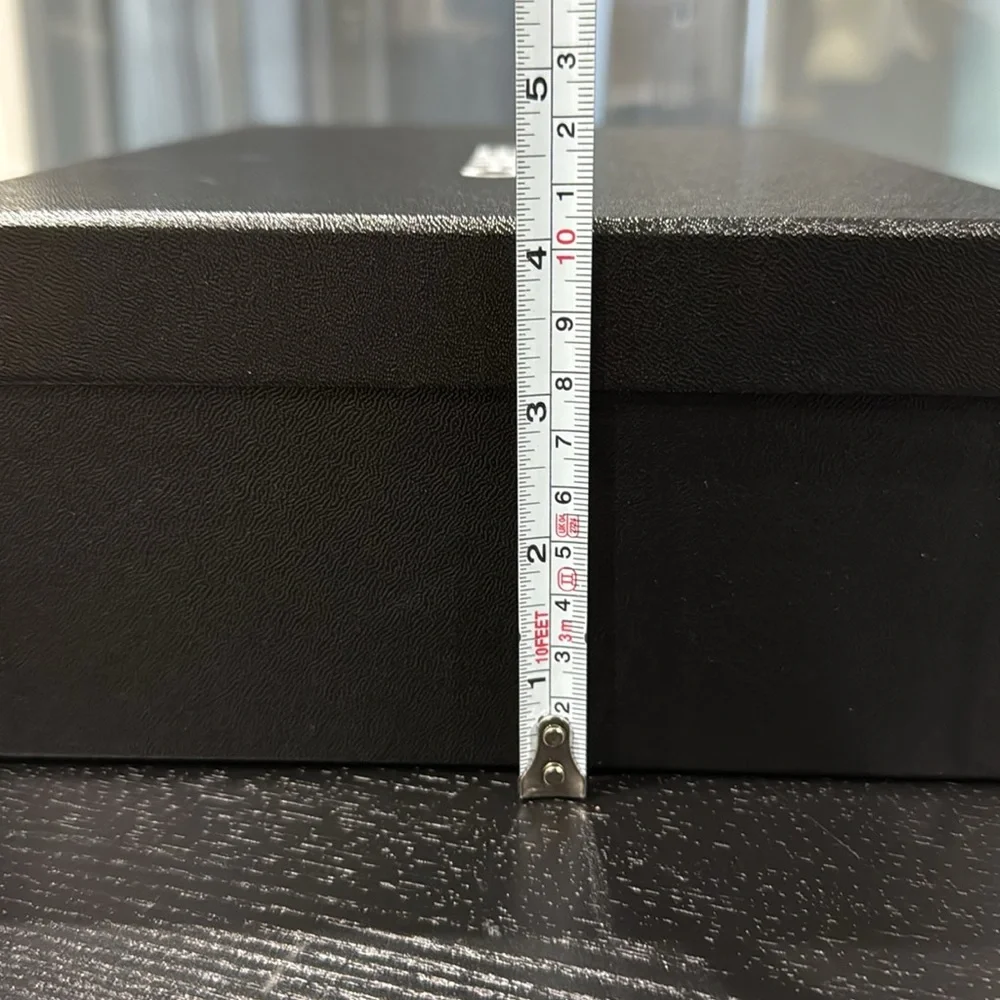 CHANEL Black Storage Box with White Logo